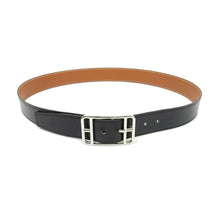 Load image into Gallery viewer, Hermes Black Leather Cape Cod 32mm Belt Size 90
