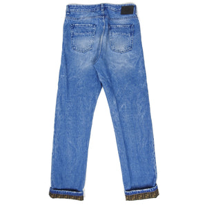 Fendi FF Cuff Jeans Size 34/34
