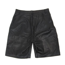 Load image into Gallery viewer, Alexander Wang Black Leather Shorts Size 46
