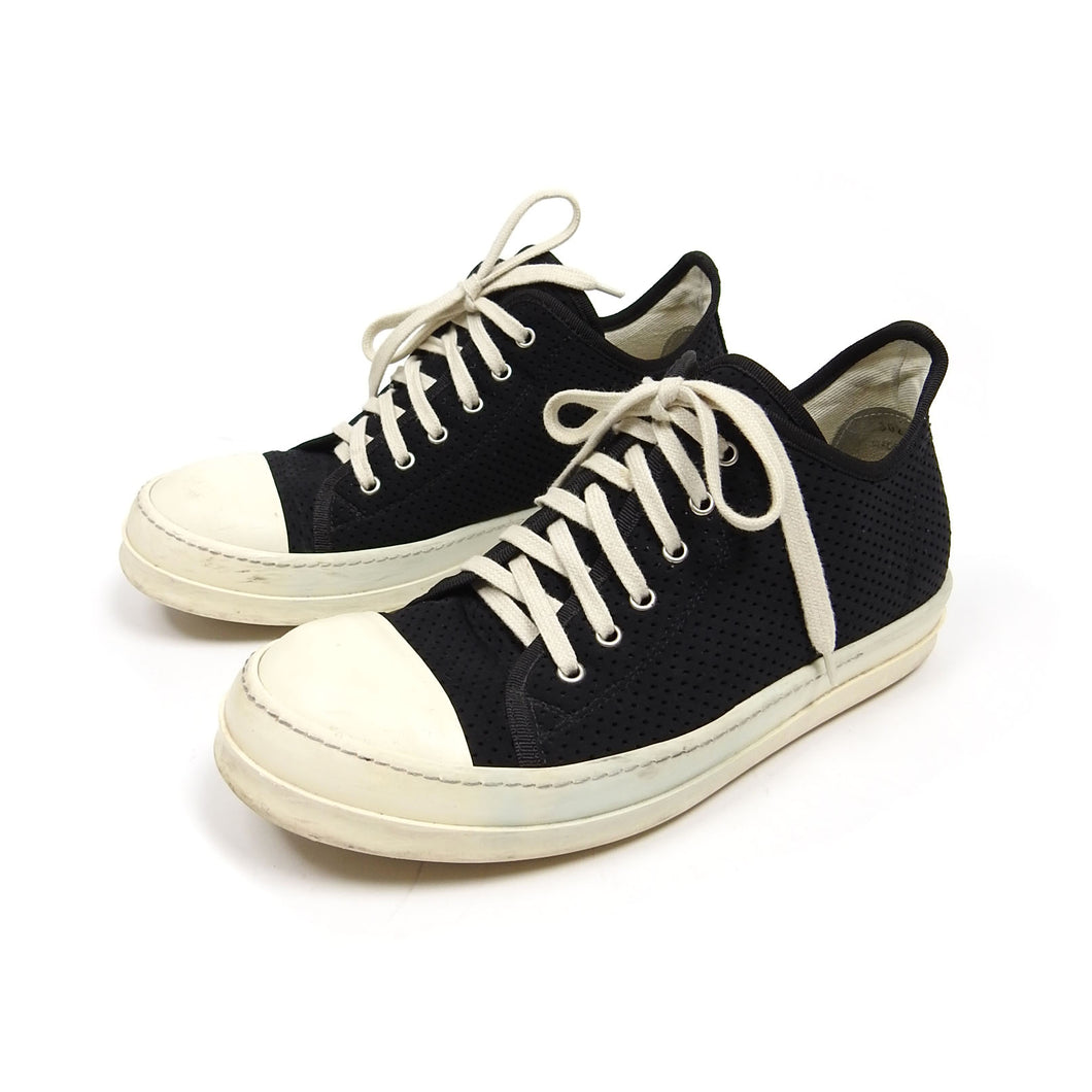 Rick Owens DRKSHDW S/S 17 Perforated Nylon Low Ramones Size 42 – I