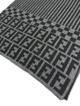 Load image into Gallery viewer, Fendi Grey FF Zucca Scarf
