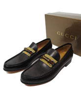 Load image into Gallery viewer, Gucci Brown Leather Bamboo Loafers Size 11
