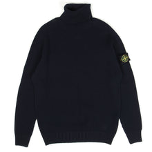 Load image into Gallery viewer, Stone Island A/W&#39;18 Navy Knit Turtleneck Sweater Size 3XL

