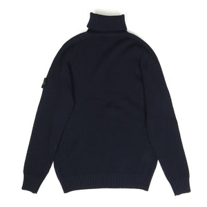 Stone Island A/W'18 Navy Knit Turtleneck Sweater Size 3XL