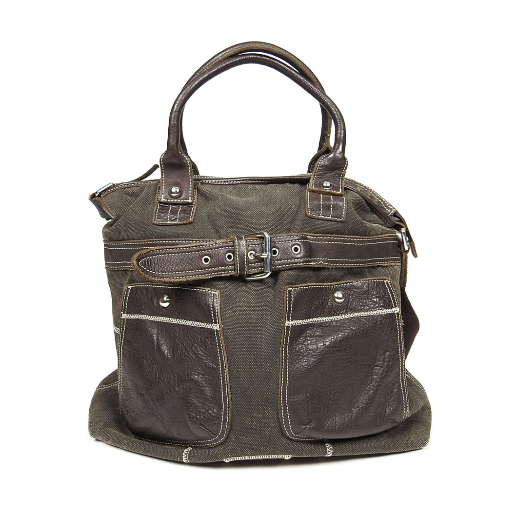 Dolce & Gabbana Canvas/Leather Bag