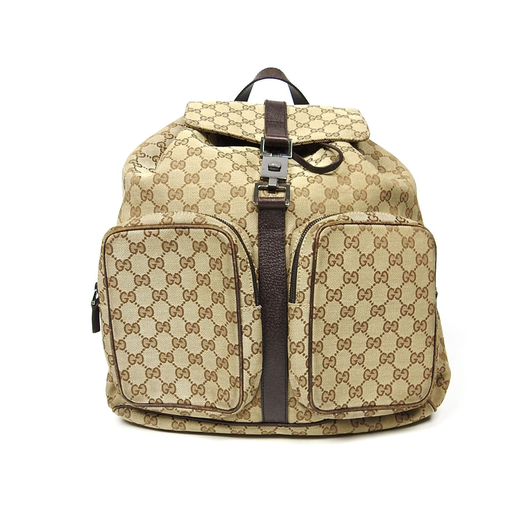 Gucci Canvas GG Jackie Backpack