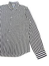 Load image into Gallery viewer, Junya Watanabe AD2006 Black/White Striped Shirt Size Medium
