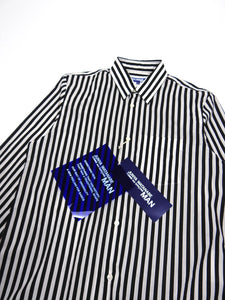 Junya Watanabe AD2006 Black/White Striped Shirt Size Medium