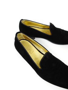 Yves Saint Laurent Black Smoking Slipper Size 42