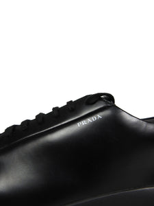 Prada Black Leather Shoes Size 8