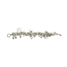 Load image into Gallery viewer, Acne Studios Silvertone Pearl Charm Bracelet
