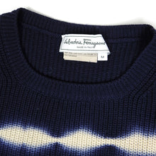 Load image into Gallery viewer, Salvatore Ferragamo Indigo Knit Sweater Size Medium
