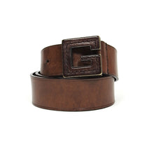 Load image into Gallery viewer, Gucci Brown Leather G Belt Size 85
