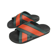 Load image into Gallery viewer, Gucci Web Pool Slides Size 10
