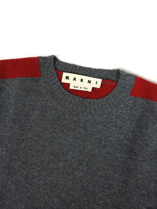 Marni Grey Wool Sweater Size 48