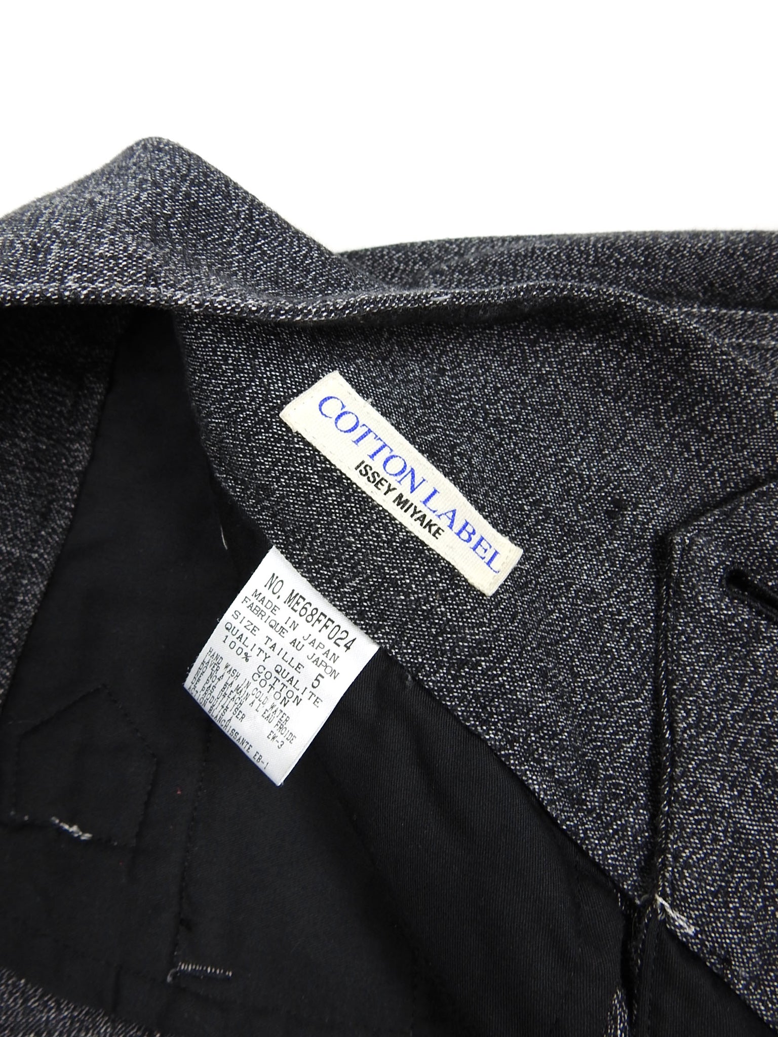 Issey miyake discount cotton label