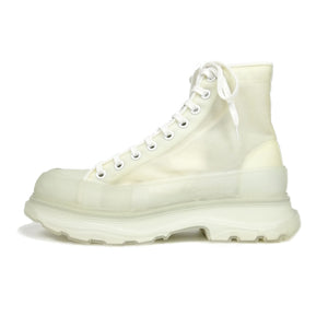 Alexander McQueen Off-White Mesh Tread Slick High Sneakers Size 43