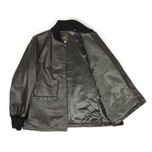 Load image into Gallery viewer, Engineered Garments Skookum Brown Leather Varsity Size Small
