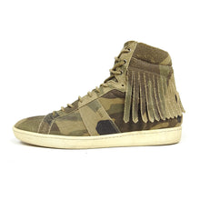Load image into Gallery viewer, Saint Laurent High Top Fringe Sneaker Size 43
