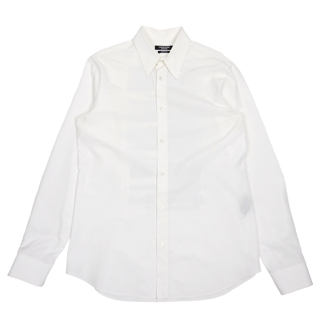 Calvin Klein CK205W39NYC Text Button Up Shirt Size 42 || 16 1/2