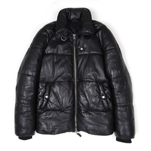 Load image into Gallery viewer, AMI Leather Puffer Coat Size Small
