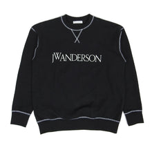 Load image into Gallery viewer, JW Anderson Black Logo Crewneck Sweater Size Medium
