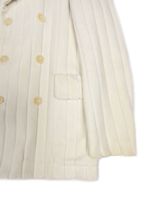 Maison Margiela White Velour Coat Size 48