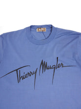 Load image into Gallery viewer, Thierry Mugler Blue Logo Tee Size
