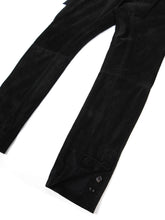 Load image into Gallery viewer, Alexandre Plokhov Black Suede Pants Size 48
