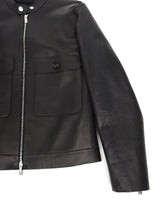Load image into Gallery viewer, Dsquared2 Black Leather Jacket Size 50

