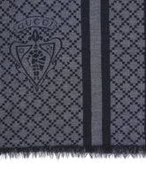 Load image into Gallery viewer, Gucci Grey Wool Patterned Scarf
