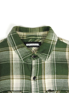 Neighborhood Plaid Cabella Shirt Size Medium