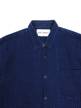 Load image into Gallery viewer, Our Legacy AW’14 Blue/Black Houndstooth Shirt Size 52
