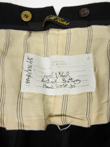 Archivio J.M. Rabiot Black Wool Pants Size 48