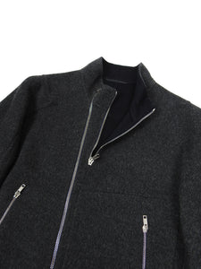 Raf Simons Virgin Wool Multi Zip Jacket Size 50