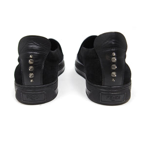 Fendi Navy/Black Monster Slip On Sneaker Size 9