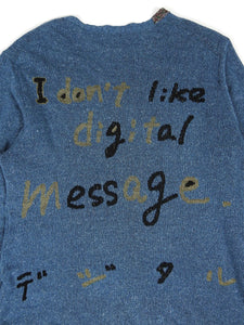 Yohji Yamamoto Digital Messages Sweater Size 3