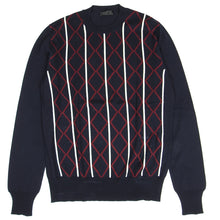 Load image into Gallery viewer, Prada Navy Patterned Knit Size 48
