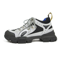 Load image into Gallery viewer, Gucci Silver Flashtrek Sneaker Size 9.5
