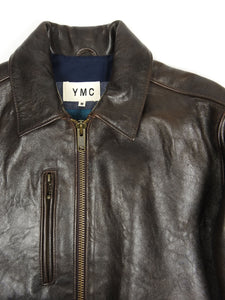 YMC Leather Jacket Size Medium