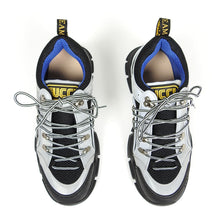 Load image into Gallery viewer, Gucci Silver Flashtrek Sneaker Size 9.5
