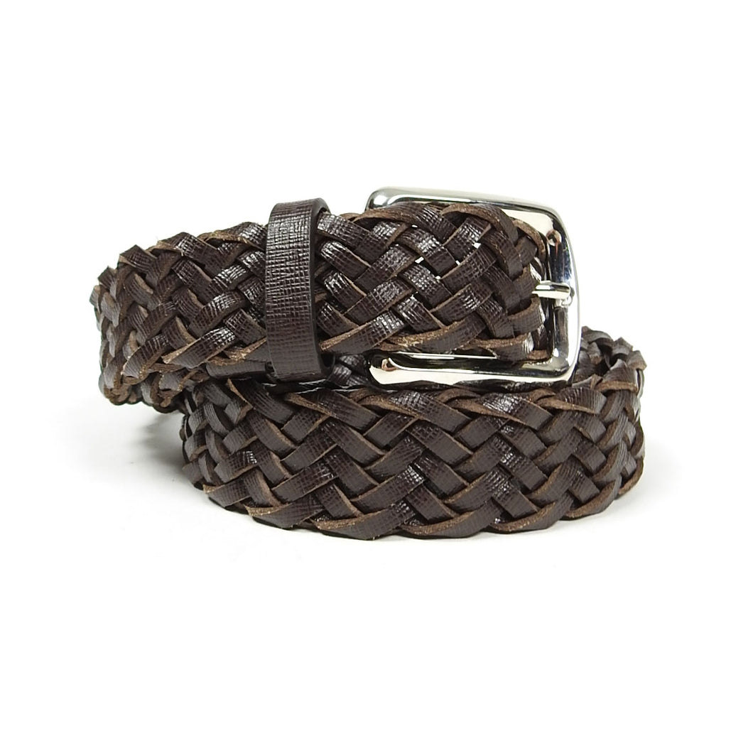 Brunello Cucinelli Woven Leather Belt Size 105