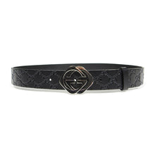 Load image into Gallery viewer, Gucci Embossed Leather Belt Size 95
