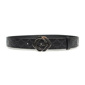 Gucci Embossed Leather Belt Size 95