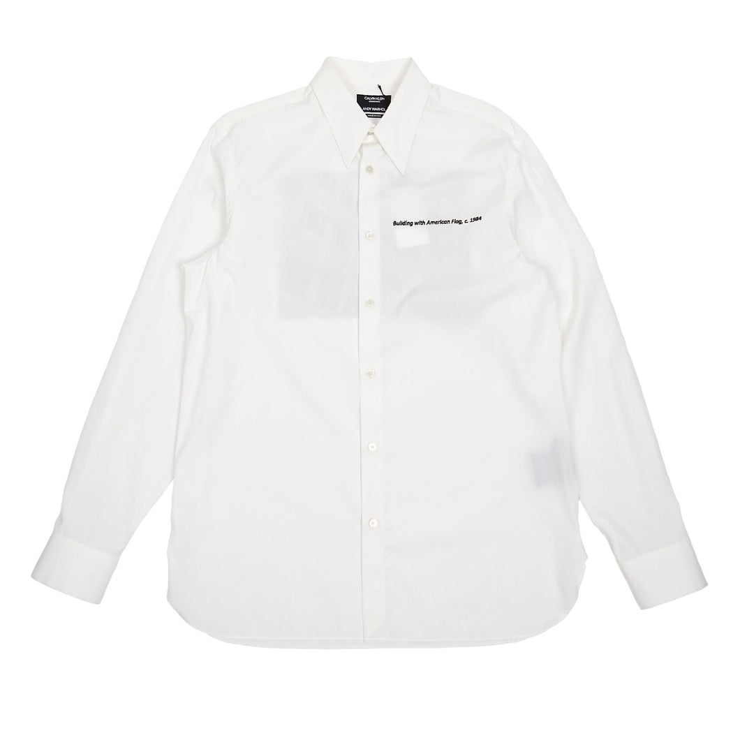 Calvin Klein CK205W39NYC Andy Warhol Button Up Shirt Size 41 || 16