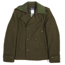 Load image into Gallery viewer, Dolce &amp; Gabbana Green Military Peacoat Size 48
