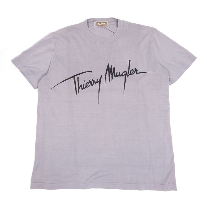 Thierry Mugler Purple Logo Tee Size