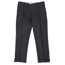 Load image into Gallery viewer, Brunello Cucinelli Striped Grey Wool Pants Size 52
