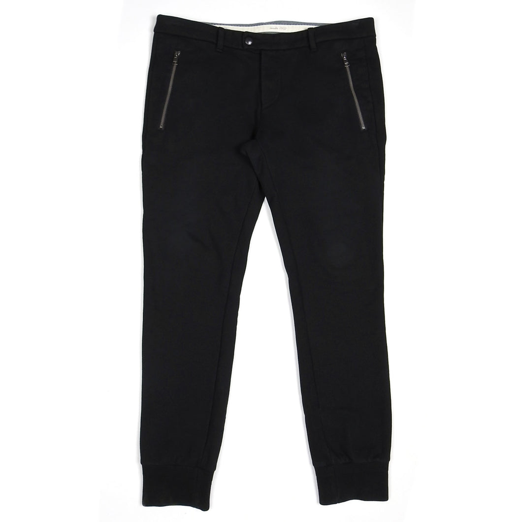 Moncler Black Cuffed Trousers Size XL