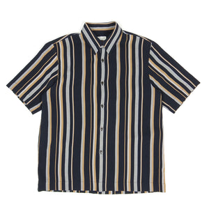 Dries Van Noten Striped Short Sleeve Shirt Size 48